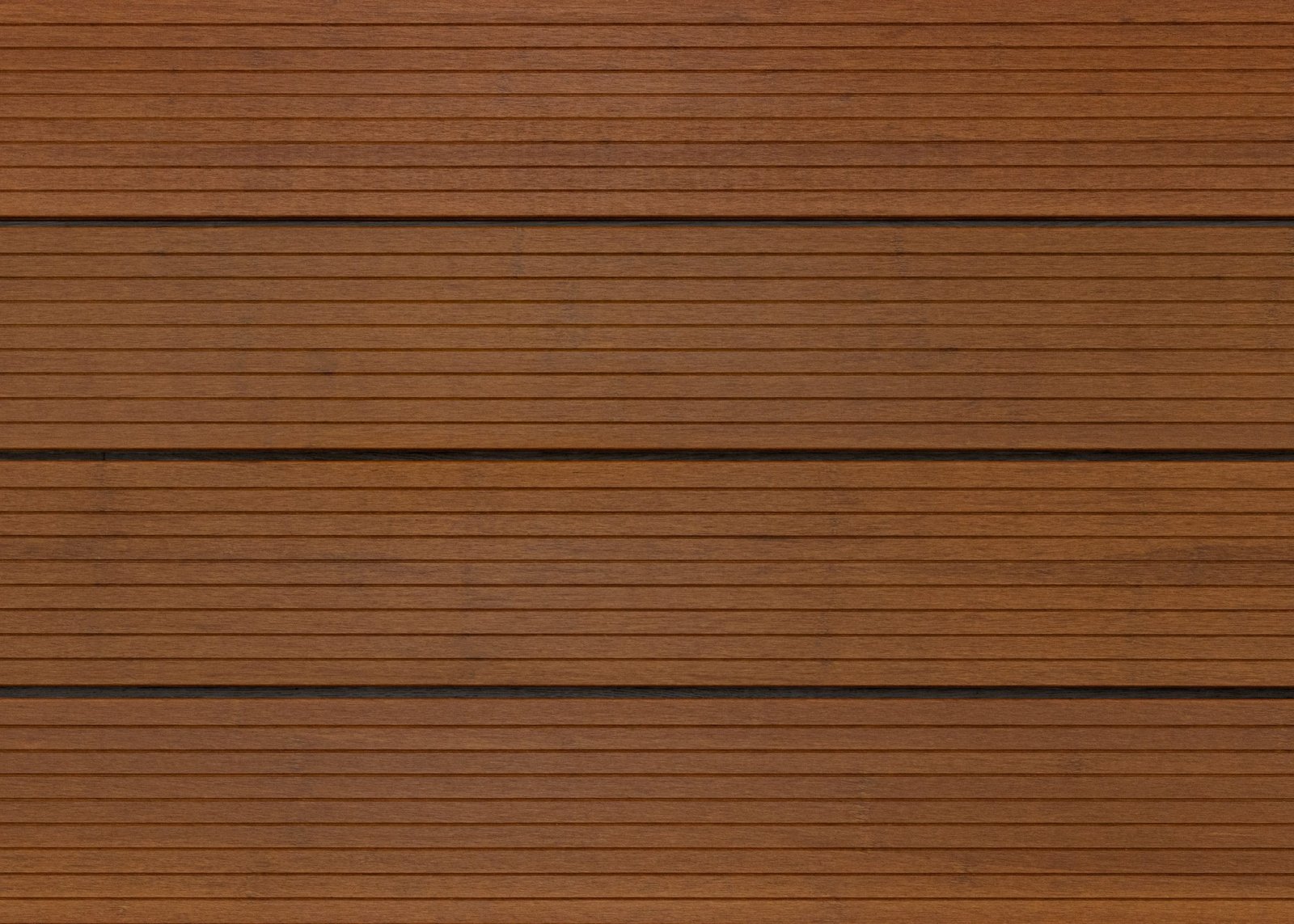 Deck Bamboo Caramelo TRD013 - lâminas de bambu cor caramelo, perfil reversível antiderrapante/liso